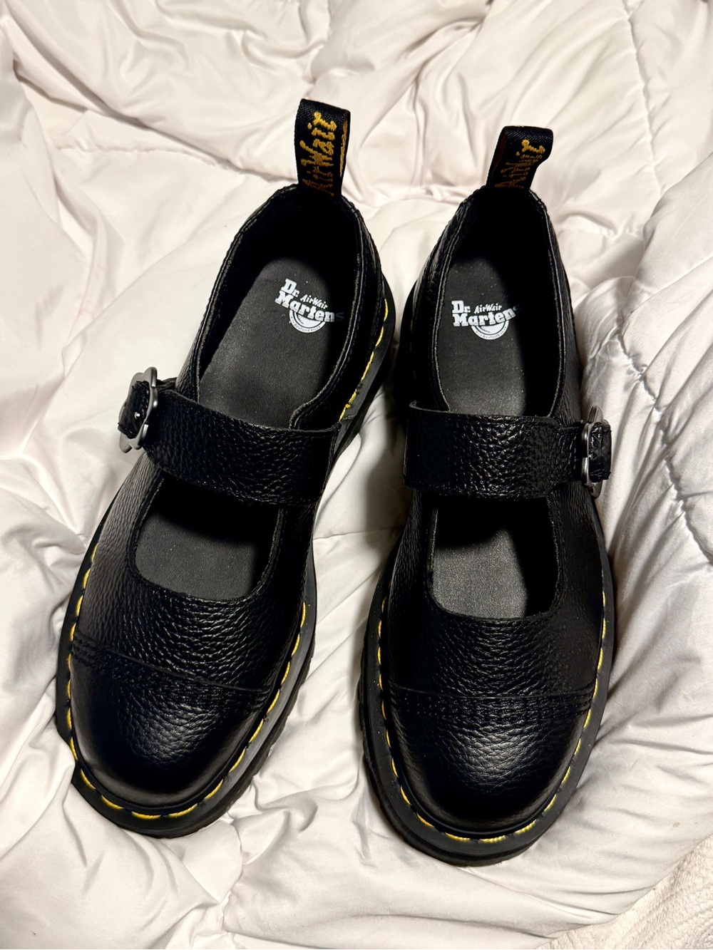 Dr. Martens Addina Flower Buckle Leather Mary Jane Platform BRAND NEW NEVER WORN - Picture 2 of 13